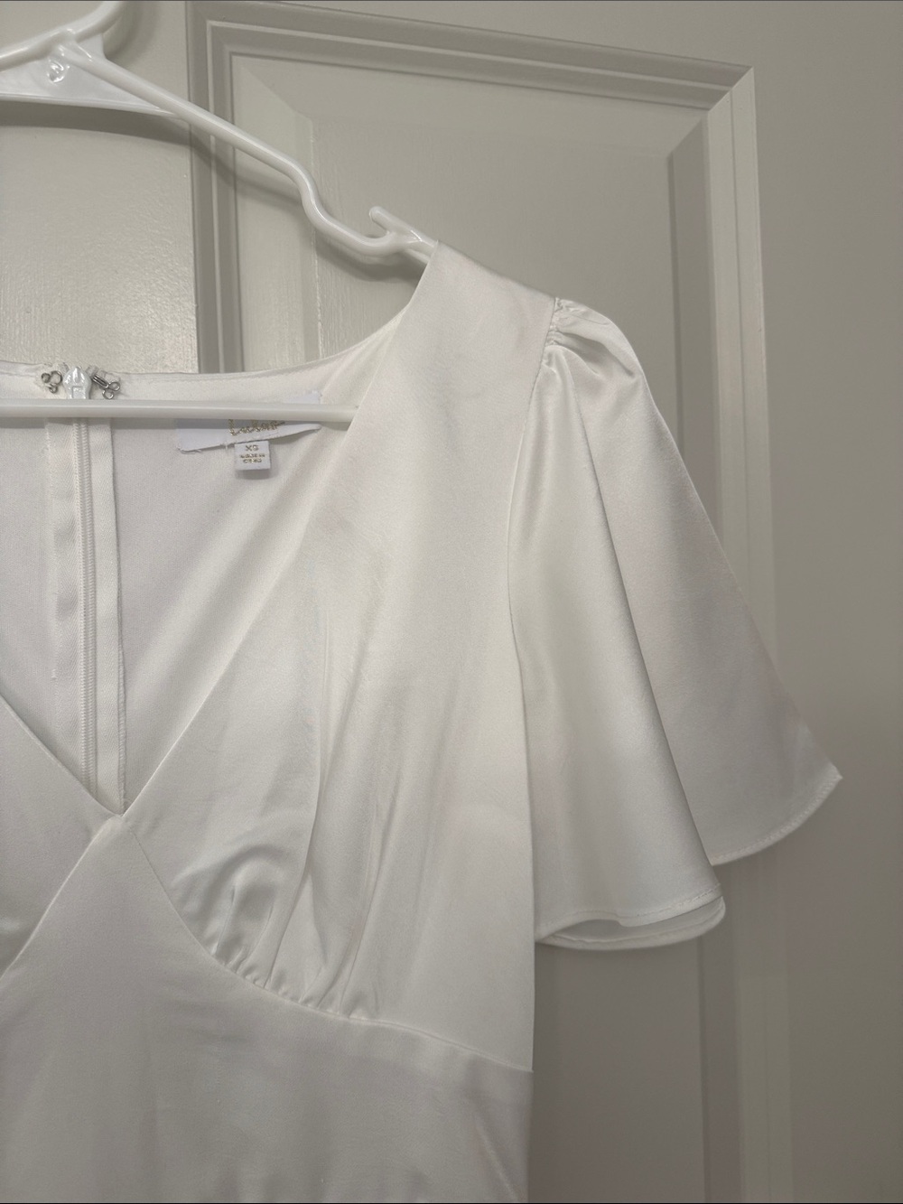 Lulu's White Ruffle V-Neck Maxi Dress - Picture 5 of 7